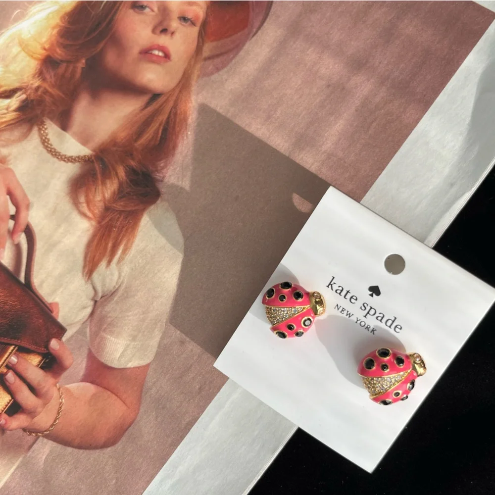 🎁Kate Spade Ladybug Studs NWT🎁 - Xmas
 Sale is on! - Picture 3 of 4
